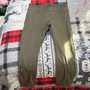 Fabletics Trinity High Waisted pocket Olive Leggings